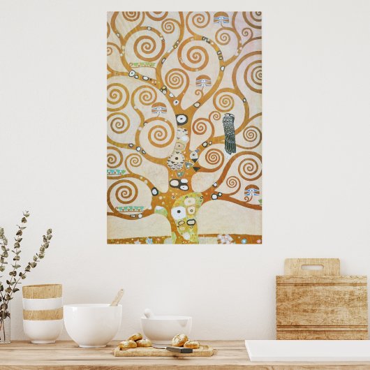 Gustav Klimt The Tree Art , nieuveau Poster (Keuken)