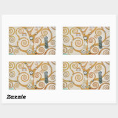 Gustav Klimt The Tree Art , nieuveau Rechthoekige Sticker (Vel)