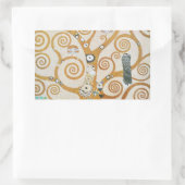 Gustav Klimt The Tree Art , nieuveau Rechthoekige Sticker (Tas)