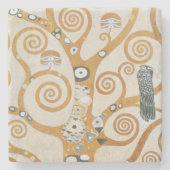 Gustav Klimt The Tree Art , nieuveau Stenen Onderzetter (Voorkant)