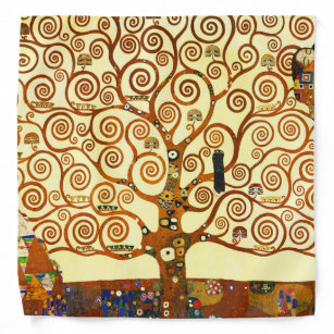 Gustav Klimt The Tree of Life Fine Art Bandana