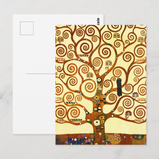 Gustav Klimt The Tree of Life Fine Art Briefkaart (Voorkant / Achterkant)