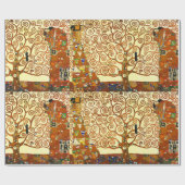 Gustav Klimt The Tree of Life Fine Art Cadeaupapier (Vlak)