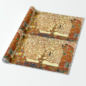Gustav Klimt The Tree of Life Fine Art Cadeaupapier (Uitgerold)