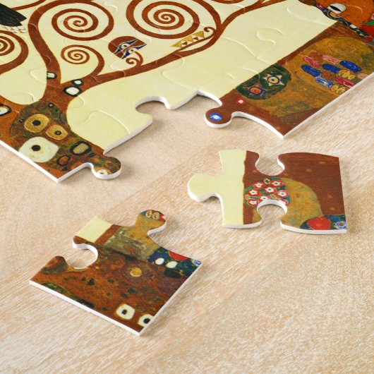 Gustav Klimt The Tree of Life Fine Art Legpuzzel (Zijkant)