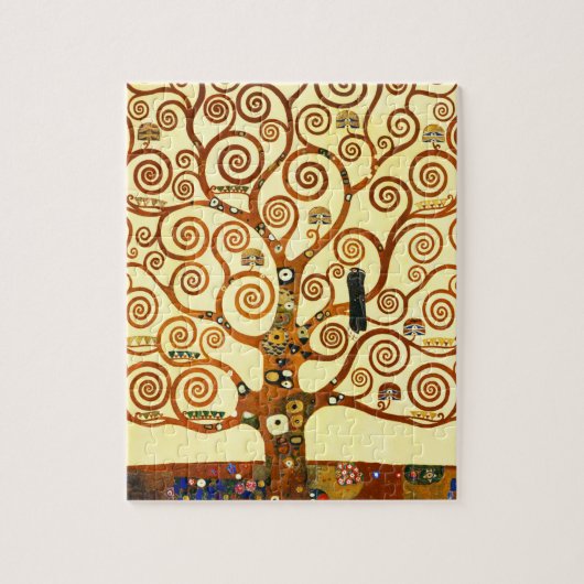 Gustav Klimt The Tree of Life Fine Art Legpuzzel (Verticaal)