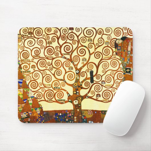 Gustav Klimt The Tree of Life Fine Art Muismat (Met muis)