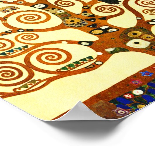 Gustav Klimt The Tree of Life Fine Art Poster (Hoek)