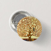 Gustav Klimt The Tree of Life Fine Art Ronde Button 3,2 Cm (Voorkant /achterkant)