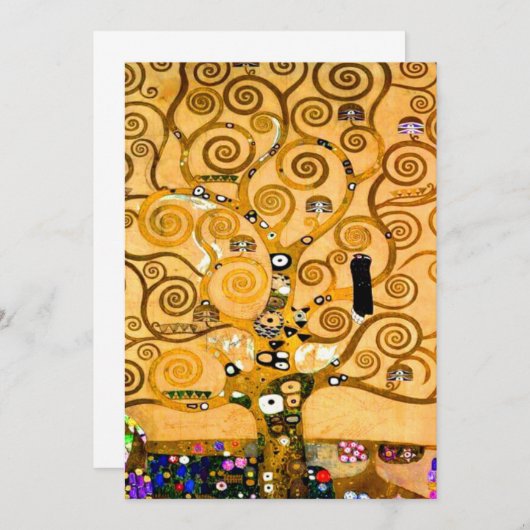 Gustav Klimt Tree of Life Aankondiging (Voorkant / Achterkant)