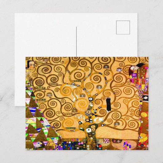 Gustav Klimt Tree of Life Briefkaart (Voorkant / Achterkant)
