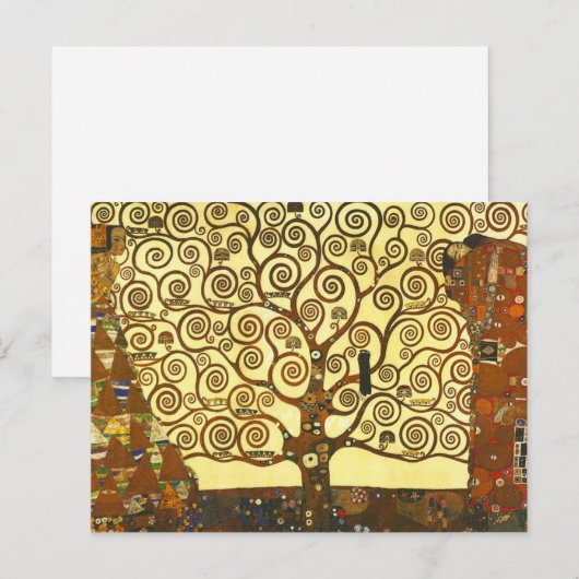 Gustav Klimt Tree of Life Briefkaart (Voorkant / Achterkant)
