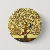 Gustav Klimt Tree of Life Button (Voorkant)