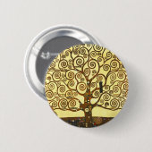 Gustav Klimt Tree of Life Button (Voorkant /achterkant)