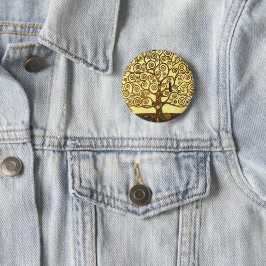 Gustav Klimt Tree of Life Button (In situ)