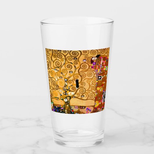 Gustav Klimt Tree of Life Glas (Voorkant)