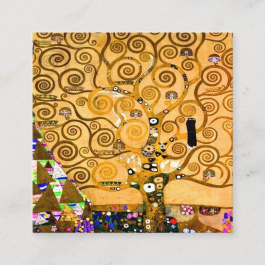 Gustav Klimt Tree of Life Informatiekaartje (Voorkant)
