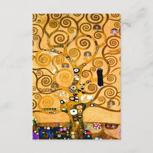 Gustav Klimt Tree of Life Informatiekaartje (Voorkant)
