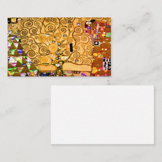 Gustav Klimt Tree of Life Informatiekaartje (Voorkant / Achterkant)