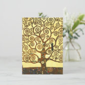 Gustav Klimt Tree of Life Invitations Kaart (Staand voorkant)