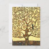 Gustav Klimt Tree of Life Invitations Kaart (Voorkant)
