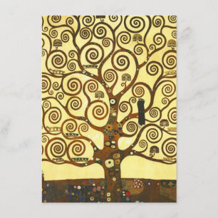 Gustav Klimt Tree of Life Invitations Kaart