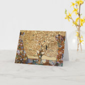 Gustav Klimt Tree Of Life Kaart (Gele Bloem)