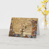 Gustav Klimt Tree Of Life Kaart (Gele Bloem)
