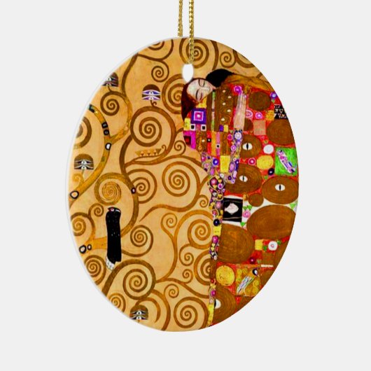 Gustav Klimt Tree of Life Keramisch Ornament (Rechts)