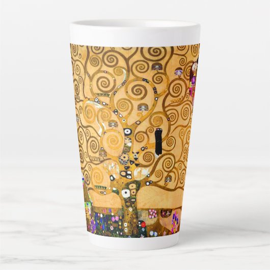 Gustav Klimt Tree of Life Latte Mok (Voorkant)