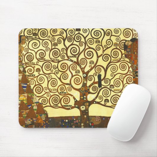 Gustav Klimt Tree of Life Muismat (Met muis)