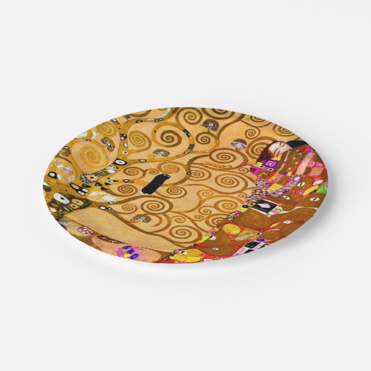Gustav Klimt Tree of Life Papieren Bordje (Gekanteld)