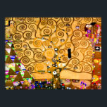 Gustav Klimt Tree of Life Poster<br><div class="desc">Poster met de muurschildering van Gustav Klimt,  The Stoclet Frieze (1905-1911). Het bestaat uit drie mozaïeken: De verwachting,  Knight en de Embrace. Een mooie vrouw,  een gouden boom,  en twee geliefden in een omhelzing zijn afgebeeld. Een prachtig cadeau voor fans van Art Nouveau en Oostenrijkse kunst.</div>