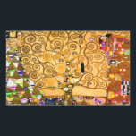 Gustav Klimt Tree of Life Rechthoekige Sticker<br><div class="desc">Stickers met de muurschildering van Gustav Klimt,  The Stoclet Frieze (1905-1911). Het bestaat uit drie mozaïeken: De verwachting,  Knight en de Embrace. Een mooie vrouw,  een gouden boom,  en twee geliefden in een omhelzing zijn afgebeeld. Een prachtig cadeau voor fans van Art Nouveau en Oostenrijkse kunst.</div>