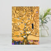 Gustav Klimt Tree of Life Save The Date (Staand voorkant)
