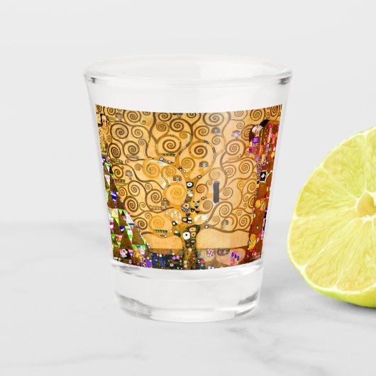 Gustav Klimt Tree of Life Shot Glas (Voorkant)