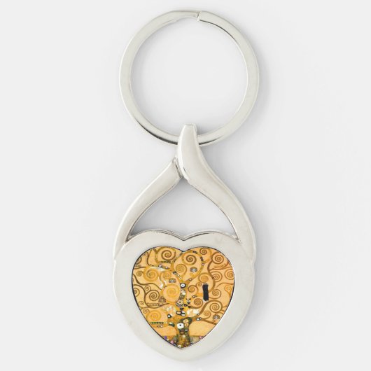 Gustav Klimt Tree of Life Sleutelhanger (Voorkant)