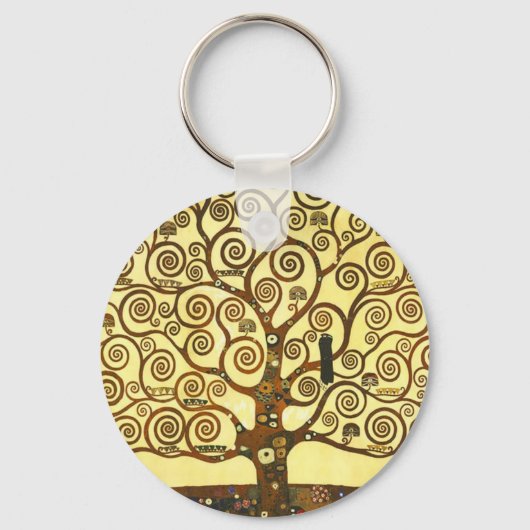 Gustav Klimt Tree of Life Sleutelhanger (Voorkant)