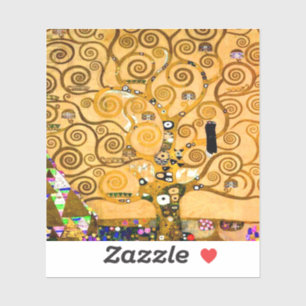 Gustav Klimt Tree of Life Sticker