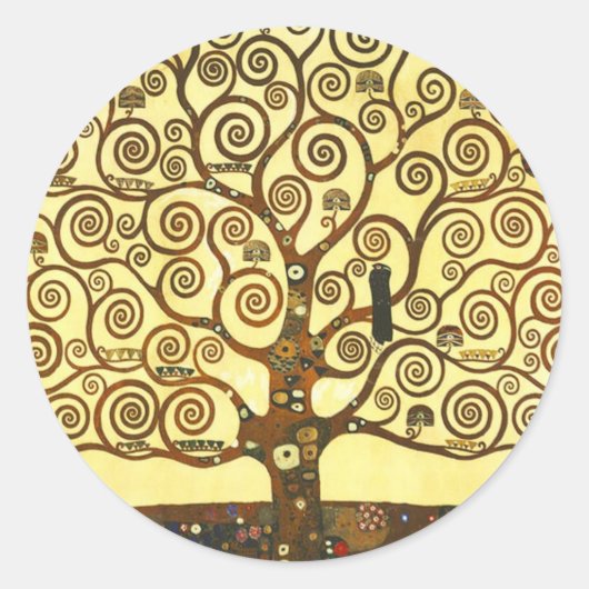 Gustav Klimt Tree of Life Stickers (Voorkant)