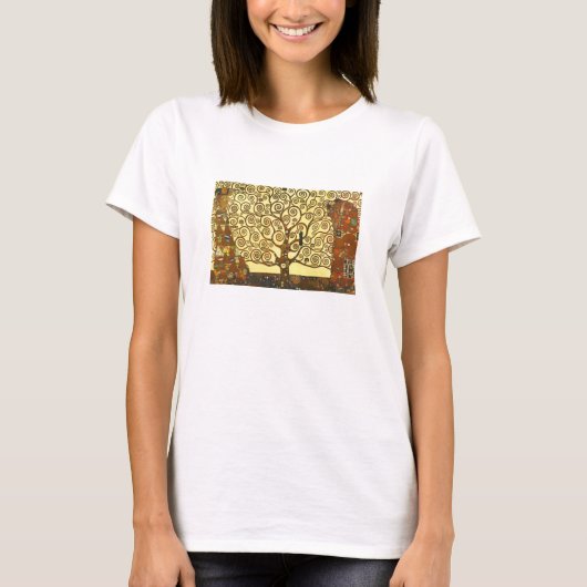 Gustav Klimt Tree of Life T shirt (Voorkant)