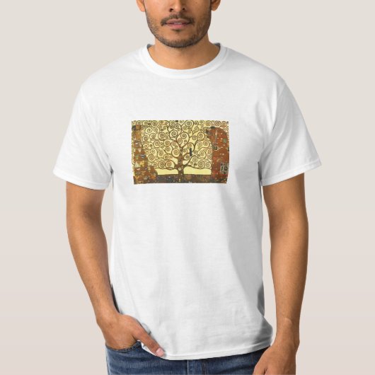 Gustav Klimt Tree of Life T shirt (Voorkant)