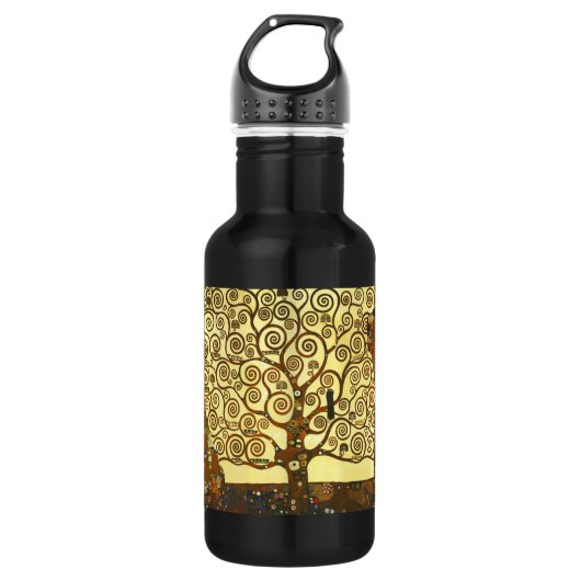 Gustav Klimt Tree of Life Waterfles (Voorkant)