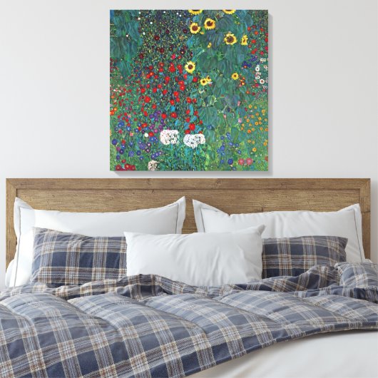 Gustav Klimt - Tuin met Crucifix 2 lg Canvas Afdruk (Insitu (Slaapkamer))