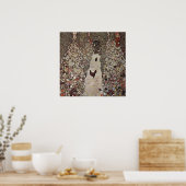 Gustav Klimt - Tuin met roosters Poster (Keuken)