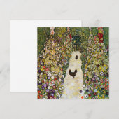Gustav Klimt - Tuin pad met kippen Bedankkaart (Voorkant / Achterkant)