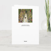 Gustav Klimt - Tuin pad met kippen Kaart (Achterkant)