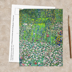 Gustav Klimt - Tuinbouwkundig landschap en heuvelt Briefkaart