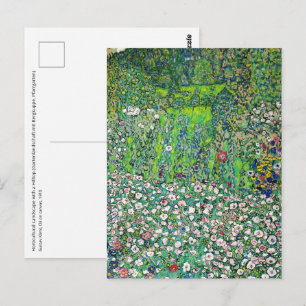 Gustav Klimt - Tuinbouwkundig landschap en heuvelt Briefkaart