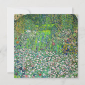 Gustav Klimt - Tuinbouwlandschap en heuvel Bedankkaart (Voorkant)